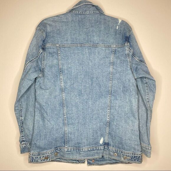 Lucky Brand Tomboy Trucker Oversized Jean Jacket - Picture 8 of 9